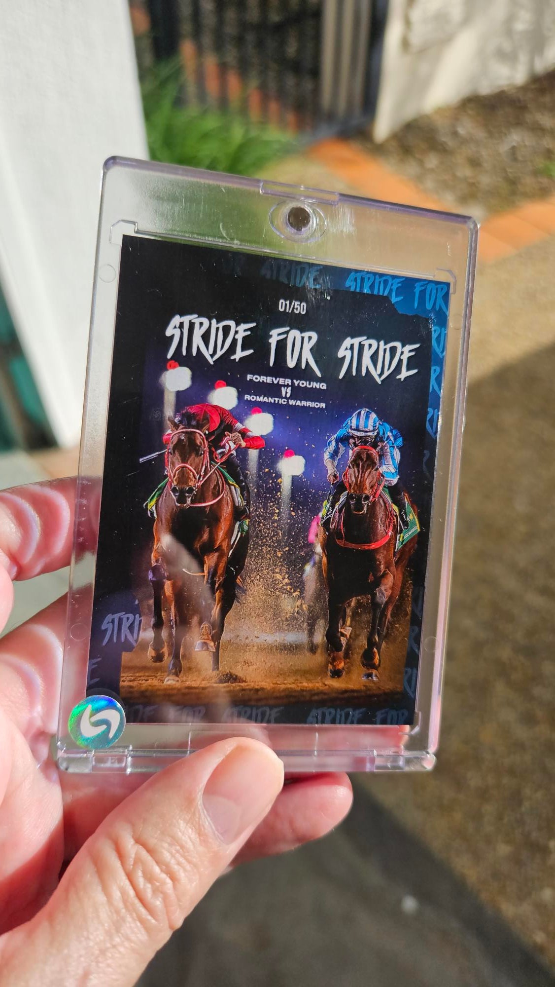 Saudi Cup 2025 "Stride for Stride" Trading Card #2 – Horse Racing Collectible