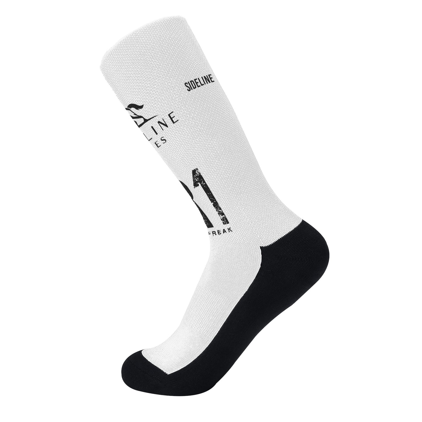Polyester & Cotton GR1 Racing Freak Crew Socks - Ideal for Sports & Fashion, Reinforced Heel and Toe, Seamless Toe