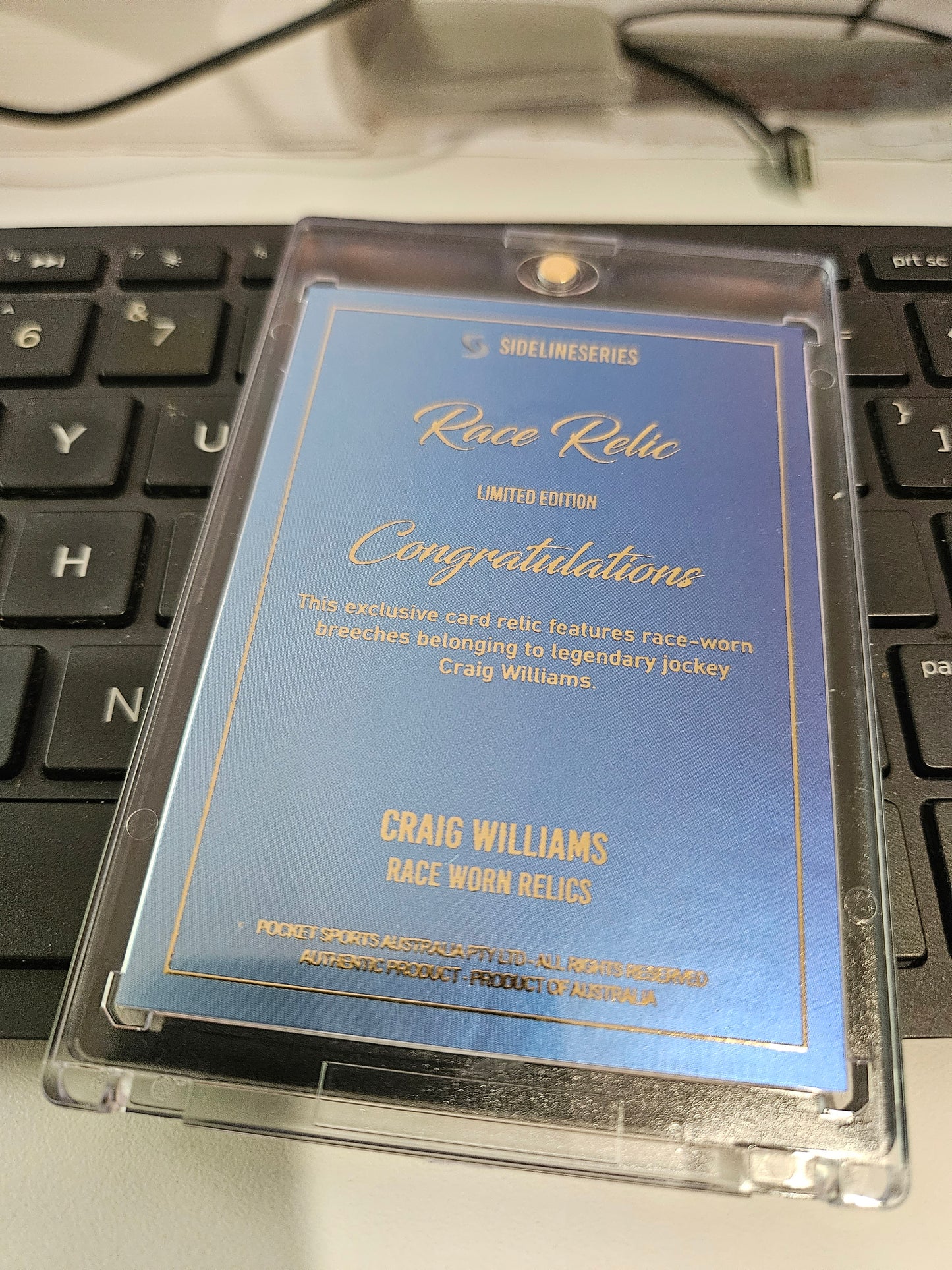 Race Relic #2 // Craig Williams {One of One}