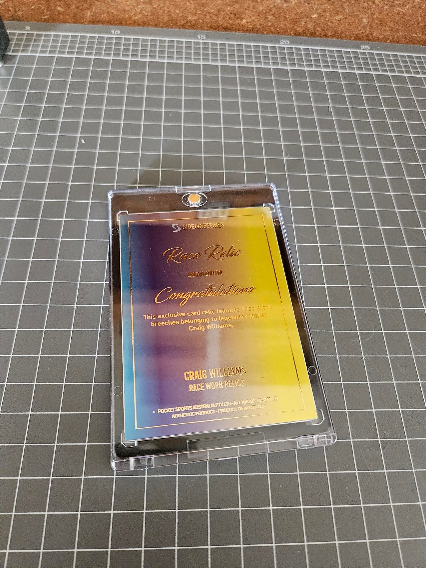 Race Relic #3 // Craig Williams {One of One} UA patch