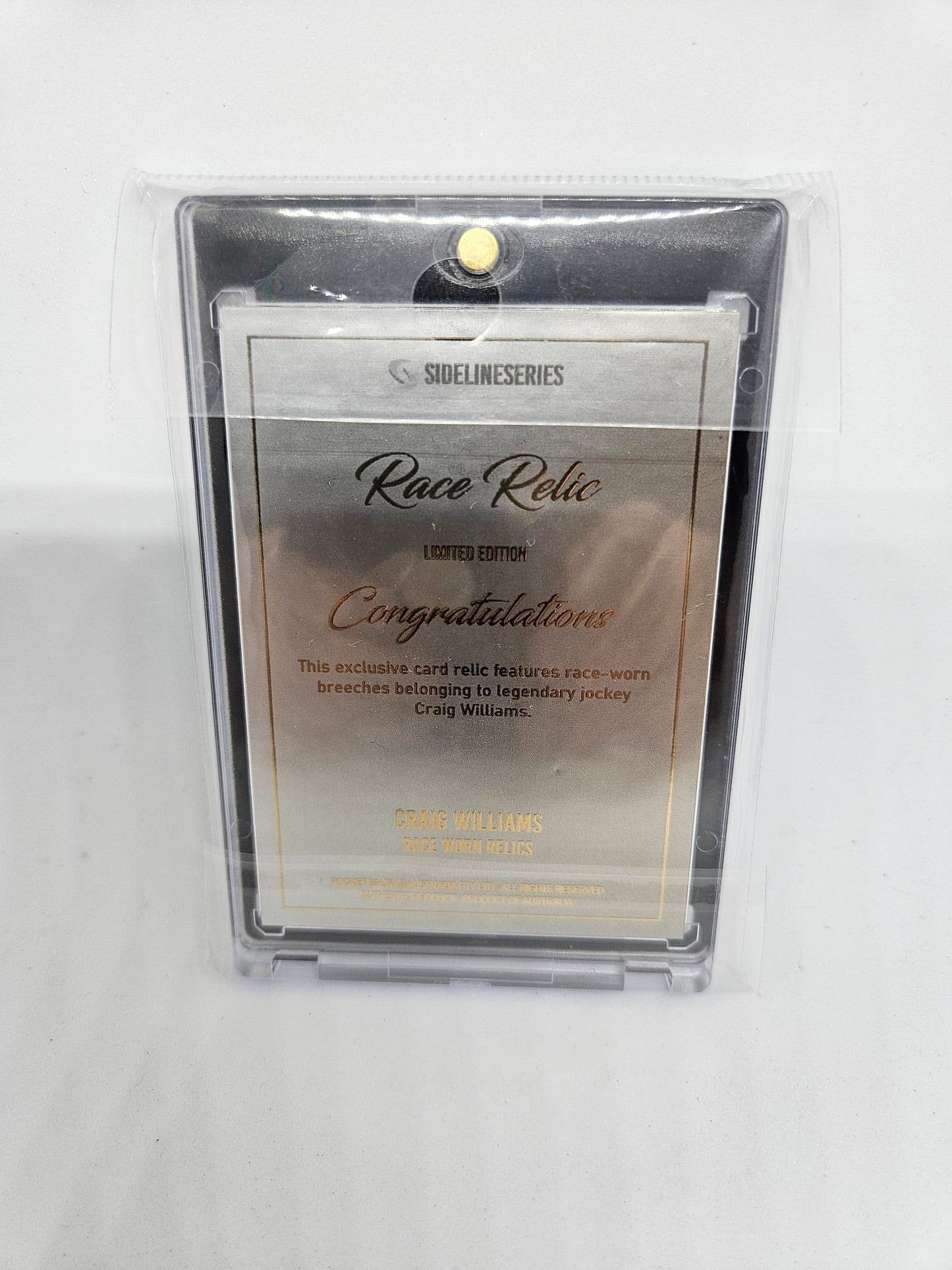 Race Relic #5 // Craig Williams {One of One} Logo patch