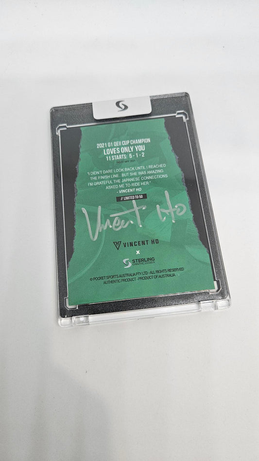 Loves Only You x Vincent Ho Silver AUTO Trading Card – 2021 QEII Cup Winner | Japanese Horse Racing