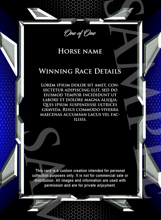 Custom Pedigree cards (portrait)