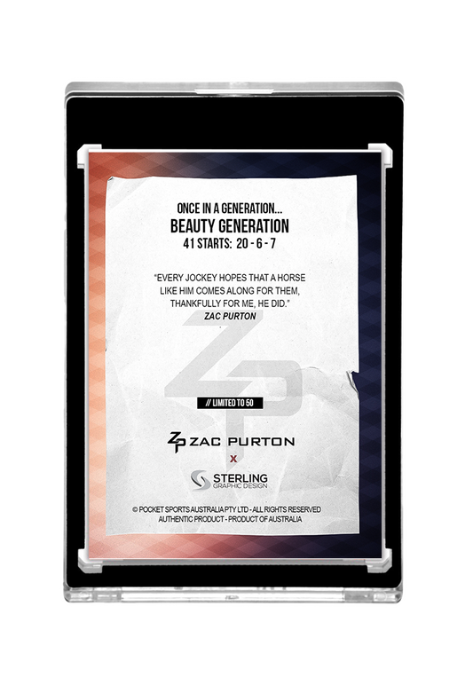 Beauty Generation x Zac Purton - AUTOGRAPH edition