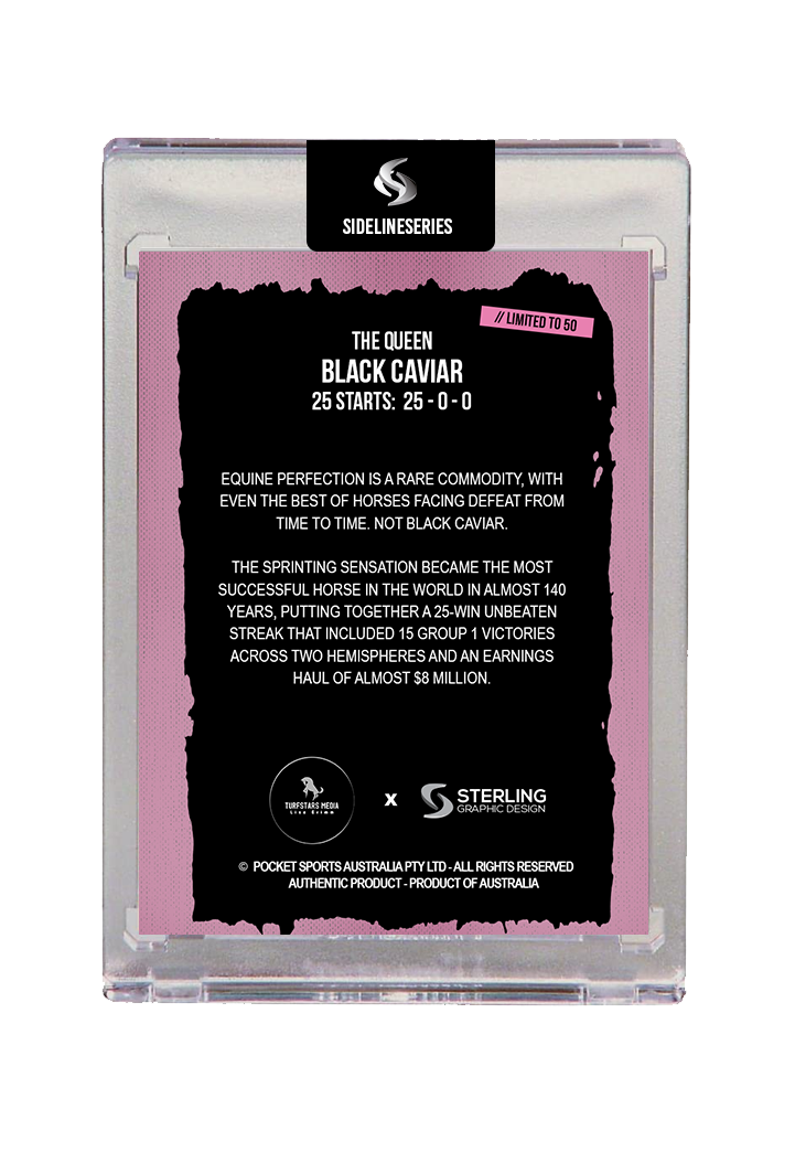 Artist Signed - Black Caviar HOLOFOIL - Limited to 5