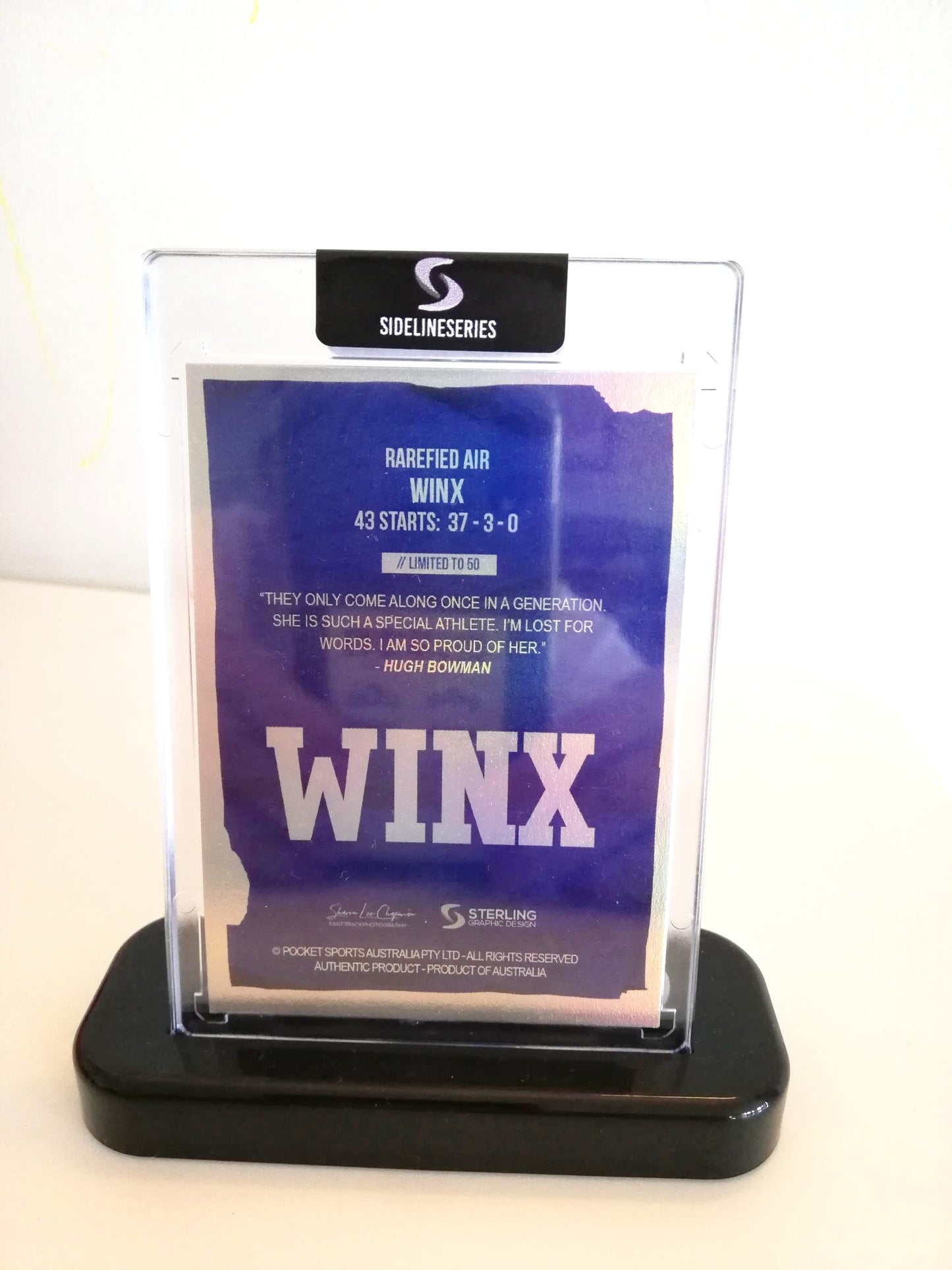 Winx X Hugh Bowman HOLO