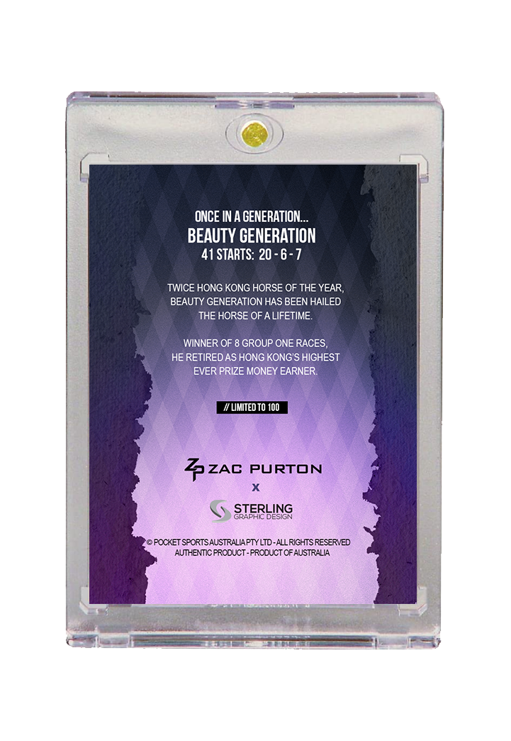Beauty Generation x Zac Purton BASE variant card
