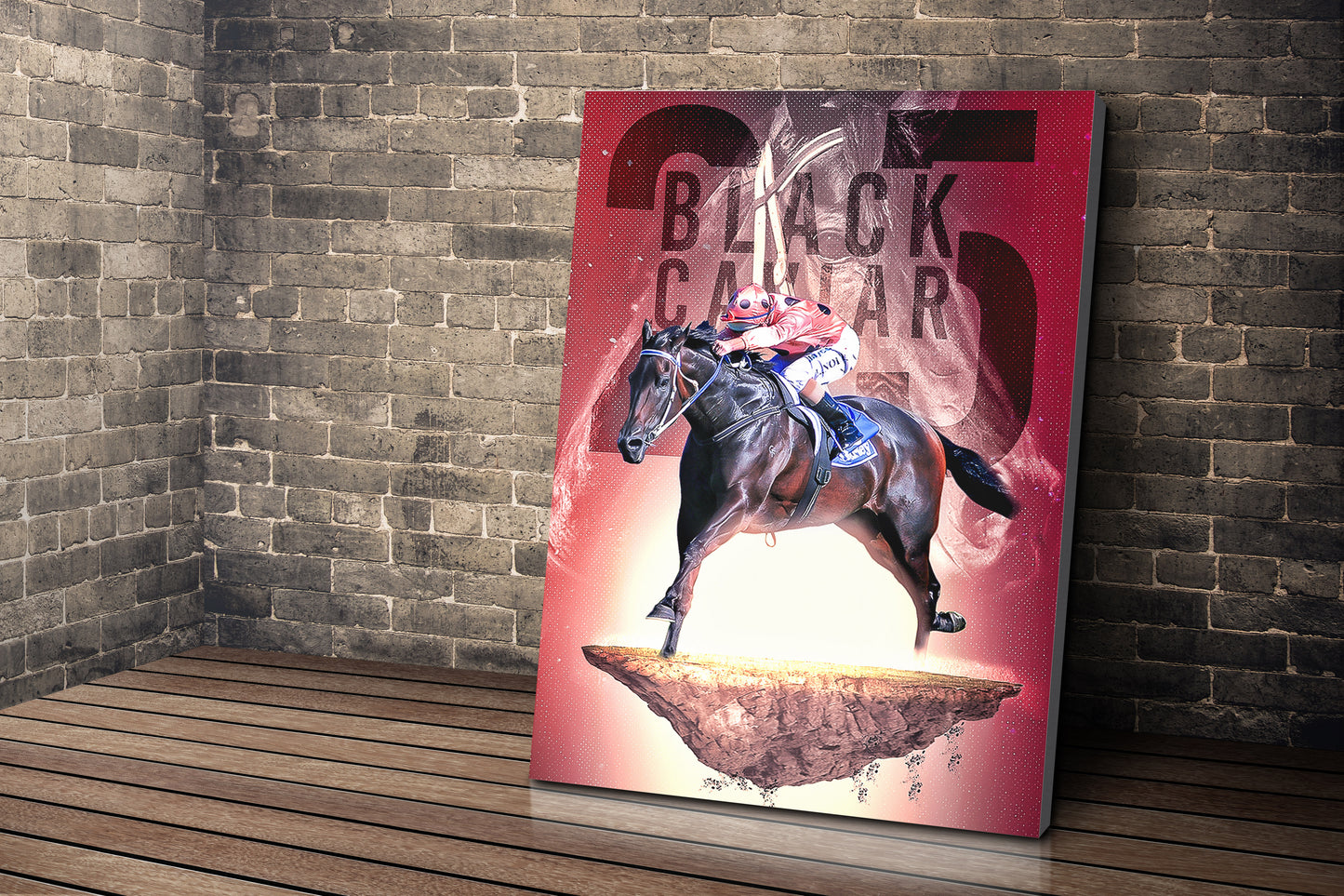 BLACK CAVIAR canvas wall art