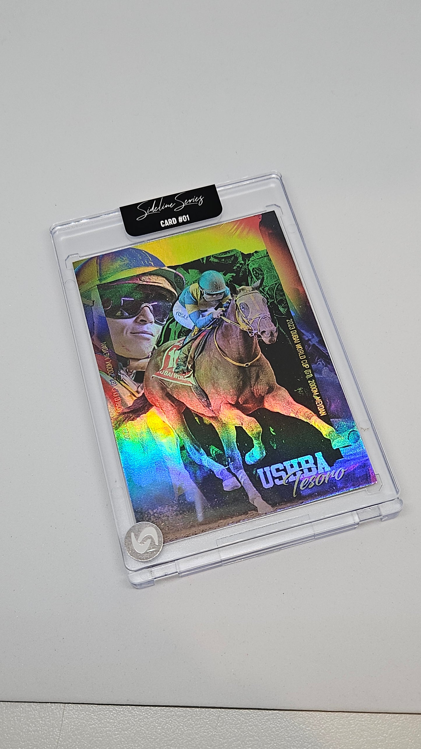 Ushba Tesoro Holofoil Trading Card – Dubai World Cup Winner | Japanese Horse Racing