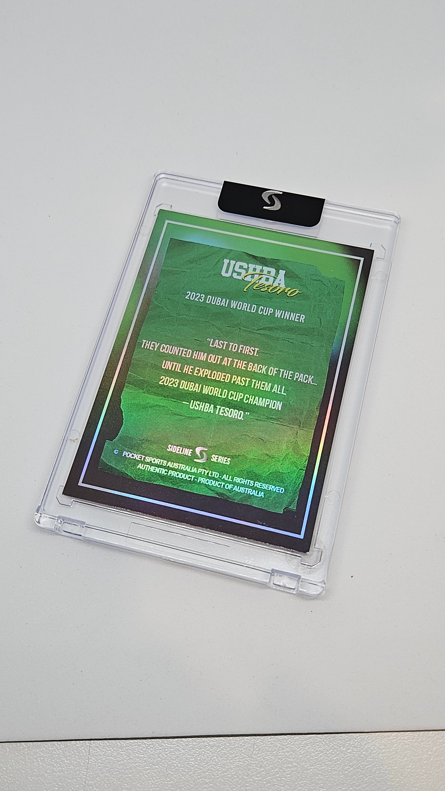 Ushba Tesoro Holofoil Trading Card – Dubai World Cup Winner | Japanese Horse Racing