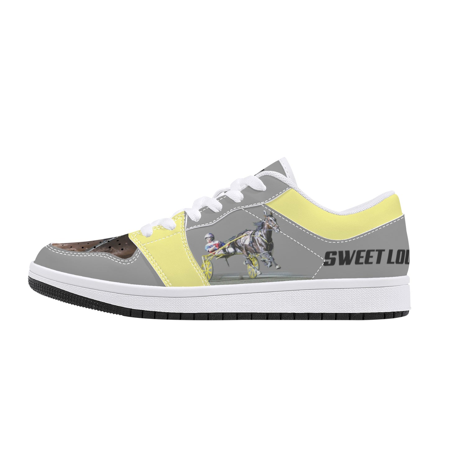 SWEET LOU Womens Low Top Leather Sneakers