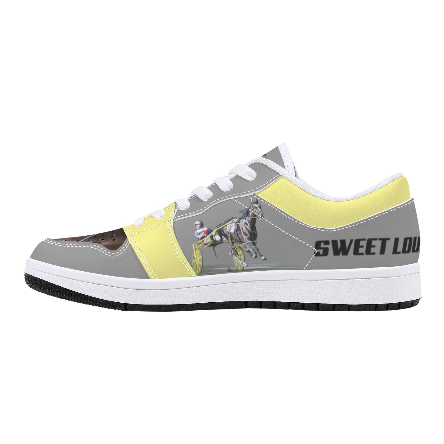 SWEET LOU Womens Low Top Leather Sneakers