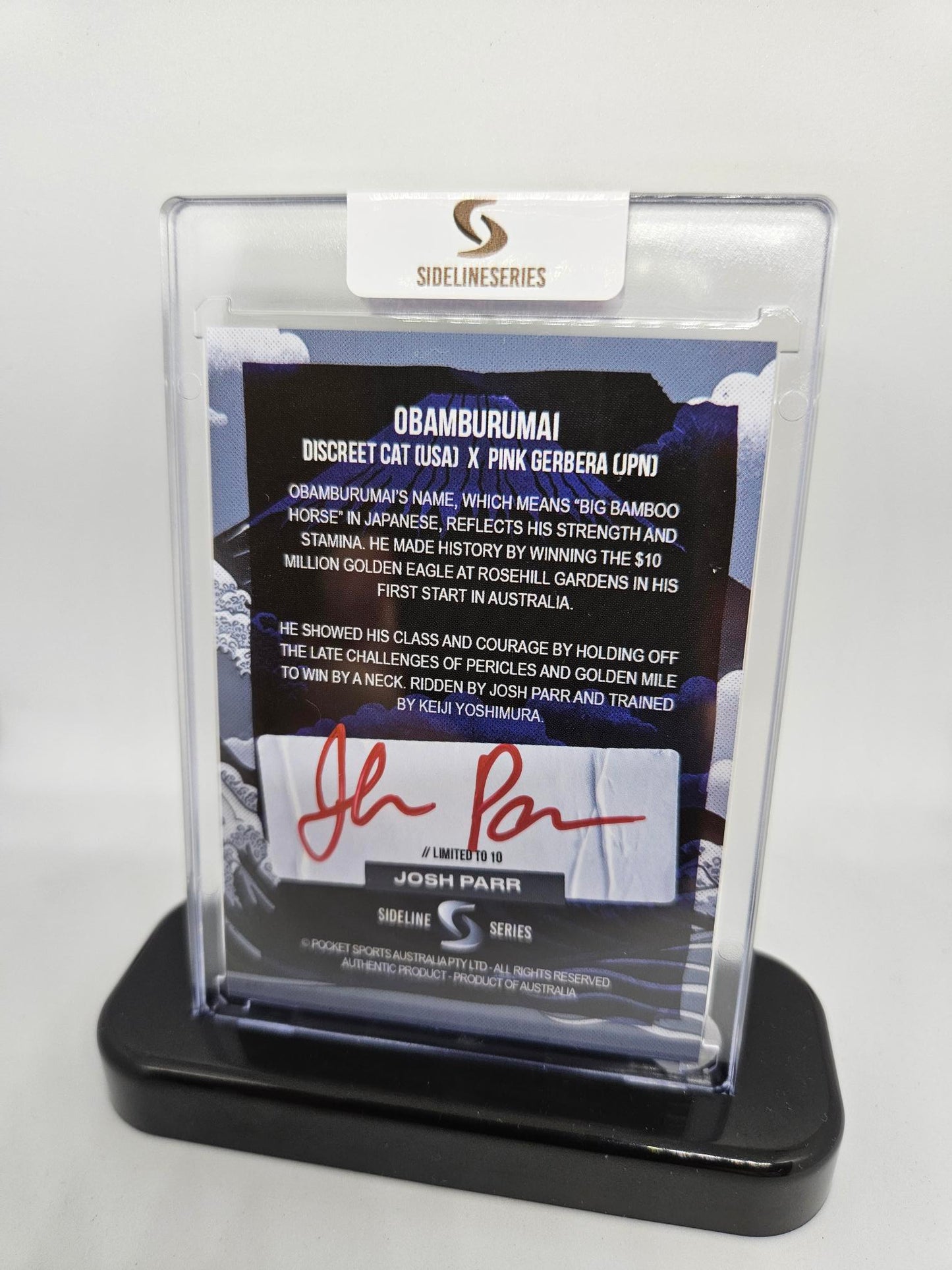 OBAMBURUMAI x Josh Parr RED RARE Edition signature (stand included)