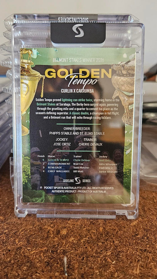 Golden Tempo Belmont Stakes Trading Card