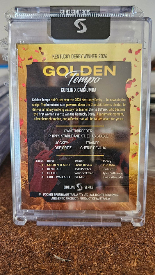 Golden Tempo Kentucky Derby Trading Card