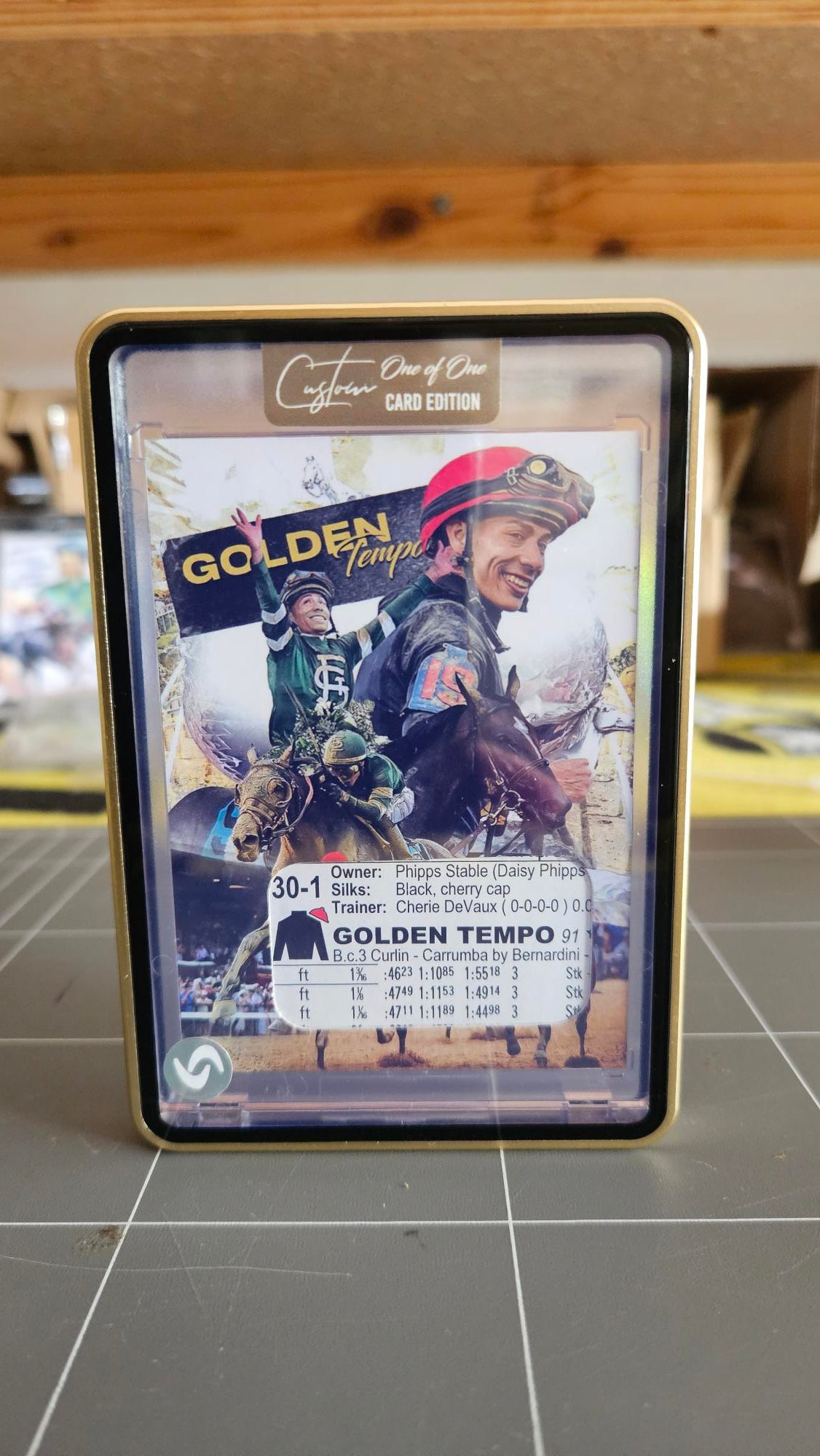 Golden Tempo – Kentucky Derby & Belmont Stakes Combo card | One of One (Gold label)