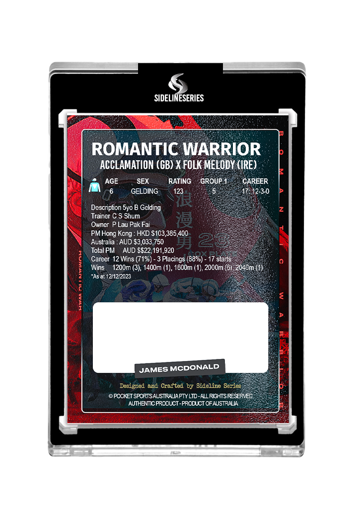 Romantic Warrior X James McDonald BLACK AUTO 1