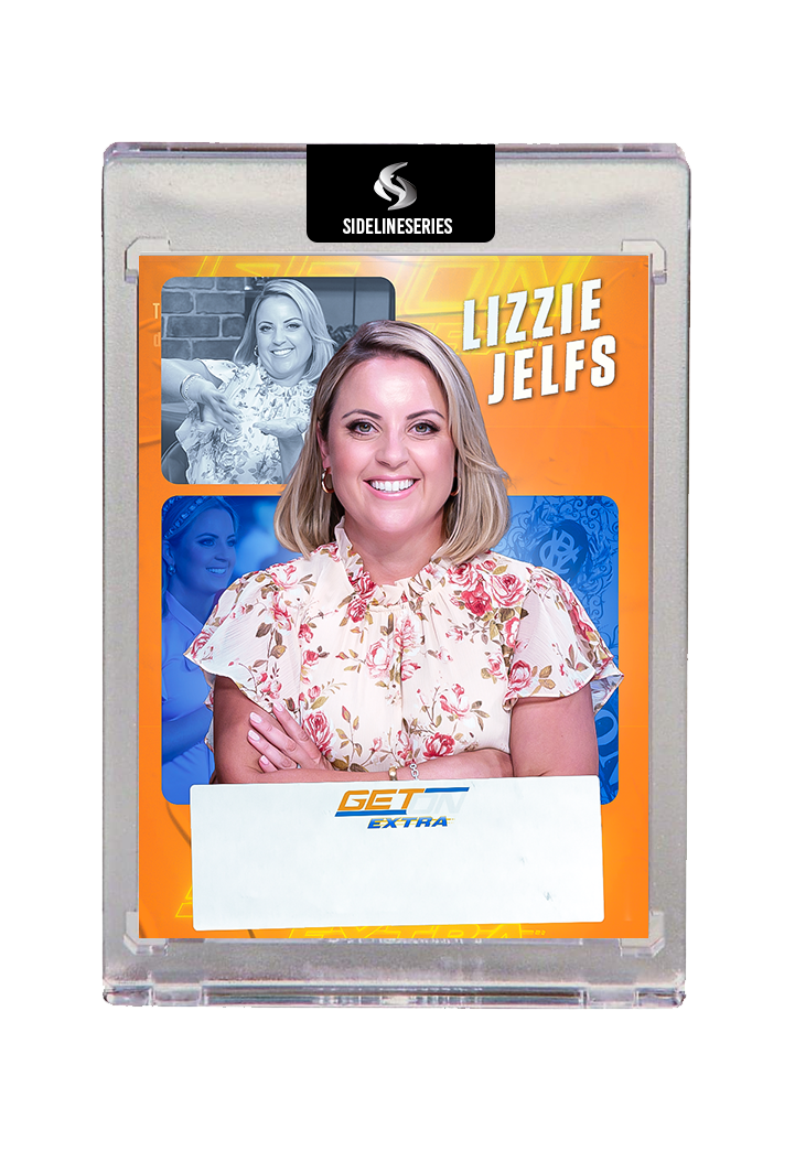 GetOn Extra host, Lizzie Jelfs collectible card