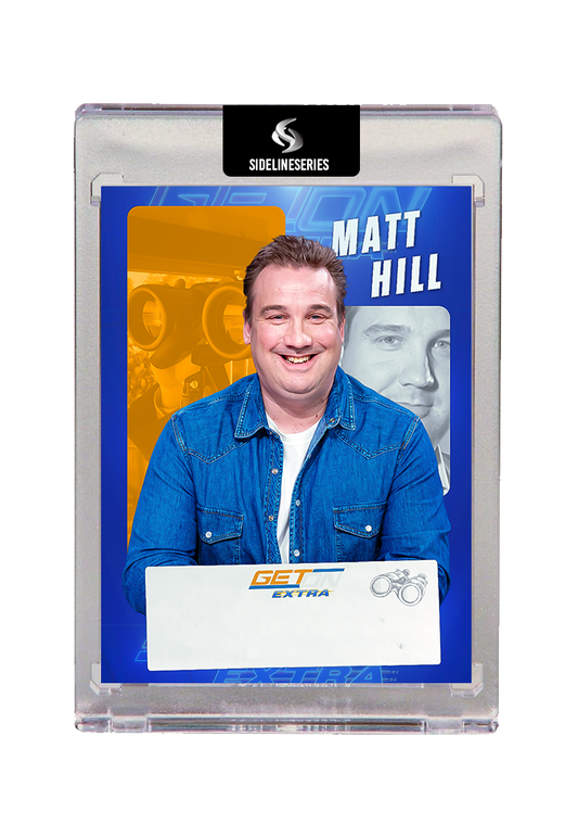 GetOn Extra host, Matt Hill collectible card