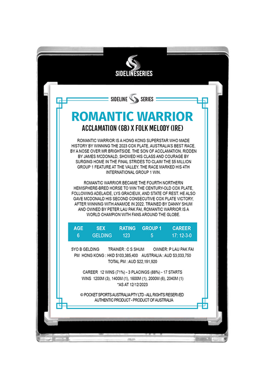 Romantic Warrior X James McDonald BLACK AUTO 2