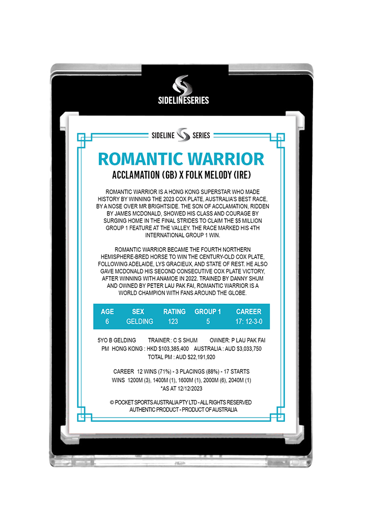 Romantic Warrior X James McDonald BLACK AUTO 2