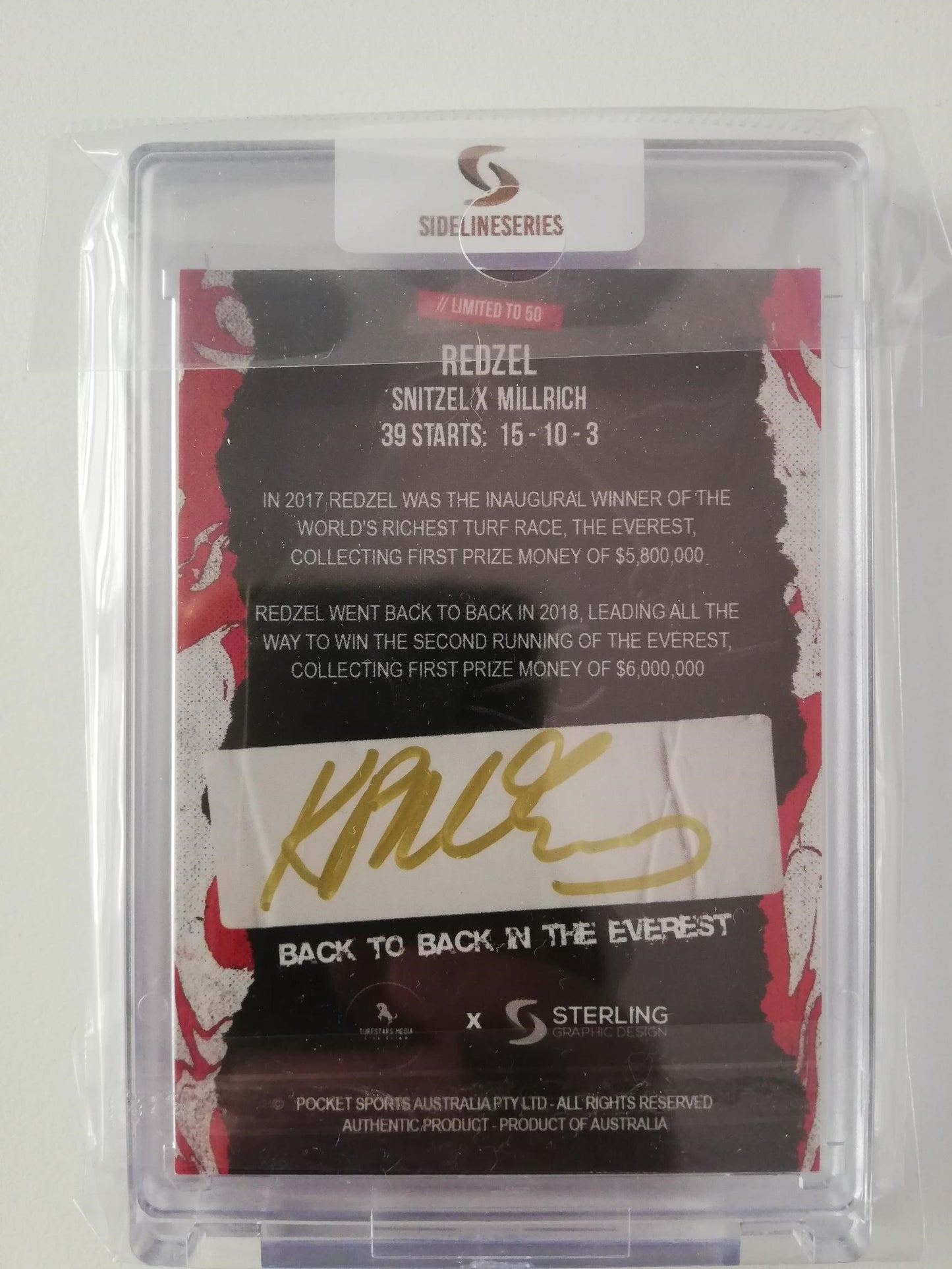 GOLD AUTO edition (COA & Rare Edition seal) Limited to 5